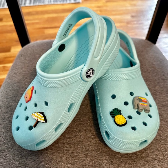 Light Blue Crocs - Picture 1 of 4